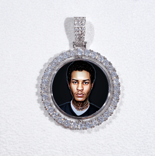 3D Spinning 2-Faced Custom Picture Pendant