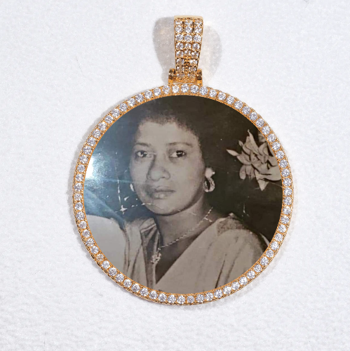 MEDIUM 3D CIRCLE CUSTOM PICTURE PENDANT