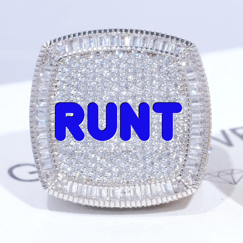 CUSTOM LETTER 3D ICED RING