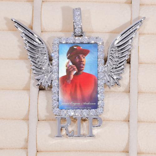 RIP WING 3D CUSTOM PICTURE PENDANT