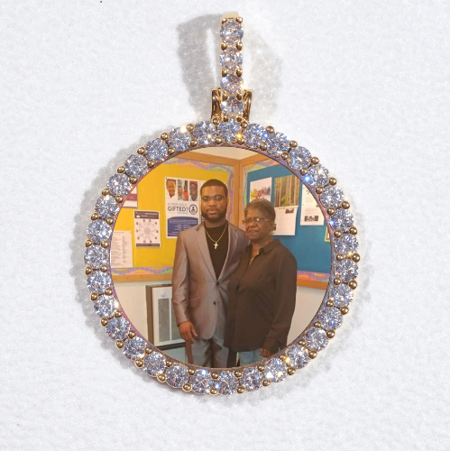 3D CIRCLE CUSTOM PICTURE PENDANT SMALL SIZE