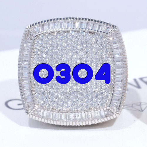 CUSTOM LETTER 3D ICED RING