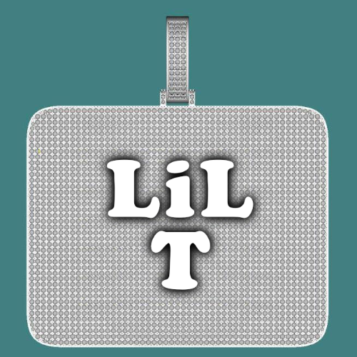 CUSTOM LETTER NECKLACE 3D BIG SQUARE
