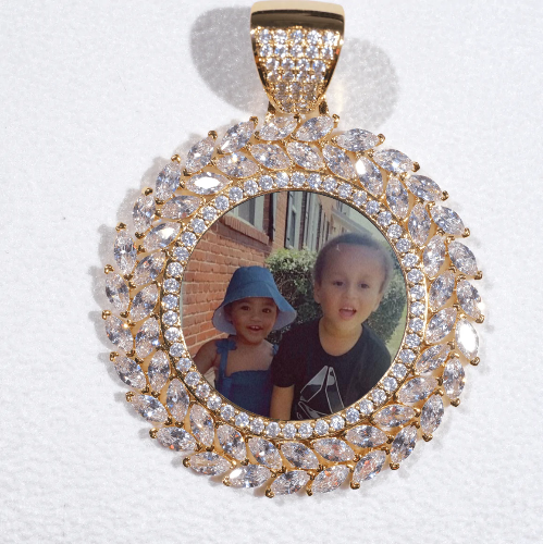 Large 3D Wheat Ear Custom Picture Pendant
