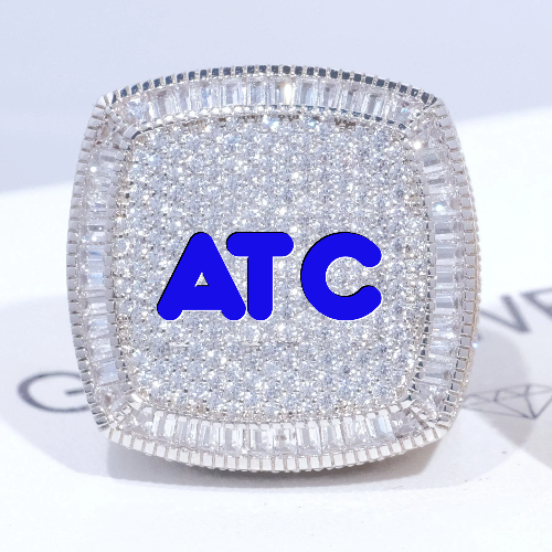 CUSTOM LETTER 3D ICED RING