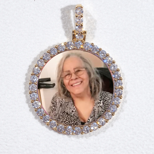 3D CIRCLE CUSTOM PICTURE PENDANT SMALL SIZE