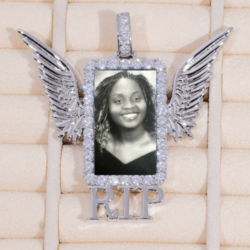 RIP WING 3D CUSTOM PICTURE PENDANT