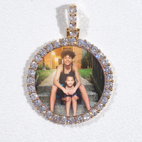 3D CIRCLE CUSTOM PICTURE PENDANT SMALL SIZE