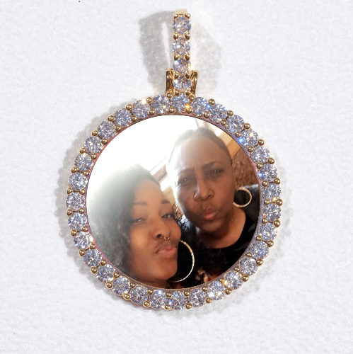 3D CIRCLE CUSTOM PICTURE PENDANT SMALL SIZE