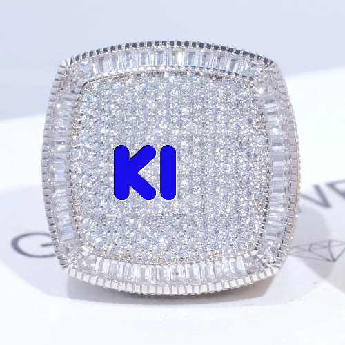 CUSTOM LETTER 3D ICED RING