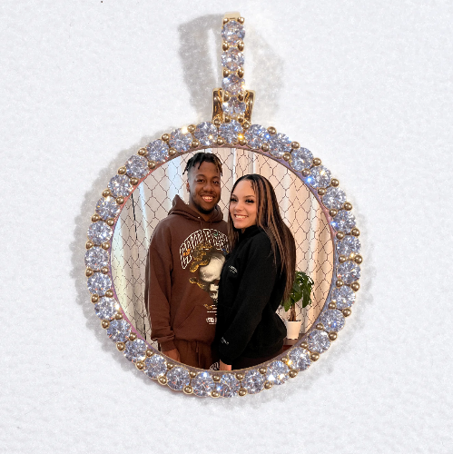3D CIRCLE CUSTOM PICTURE PENDANT SMALL SIZE