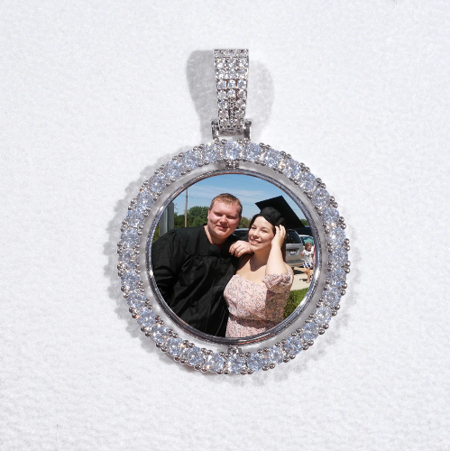 3D Spinning 2-Faced Custom Picture Pendant