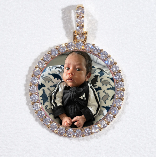 3D CIRCLE CUSTOM PICTURE PENDANT SMALL SIZE