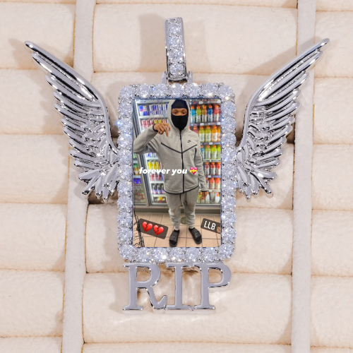 RIP WING 3D CUSTOM PICTURE PENDANT