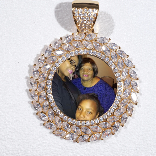 Large 3D Wheat Ear Custom Picture Pendant