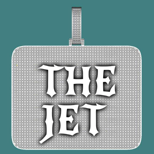 CUSTOM LETTER NECKLACE 3D BIG SQUARE