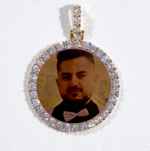 3D CIRCLE CUSTOM PICTURE PENDANT SMALL SIZE