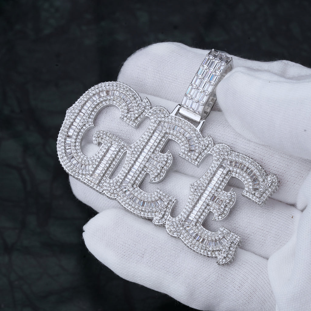 Custom Letters Freibeuter Font Necklace