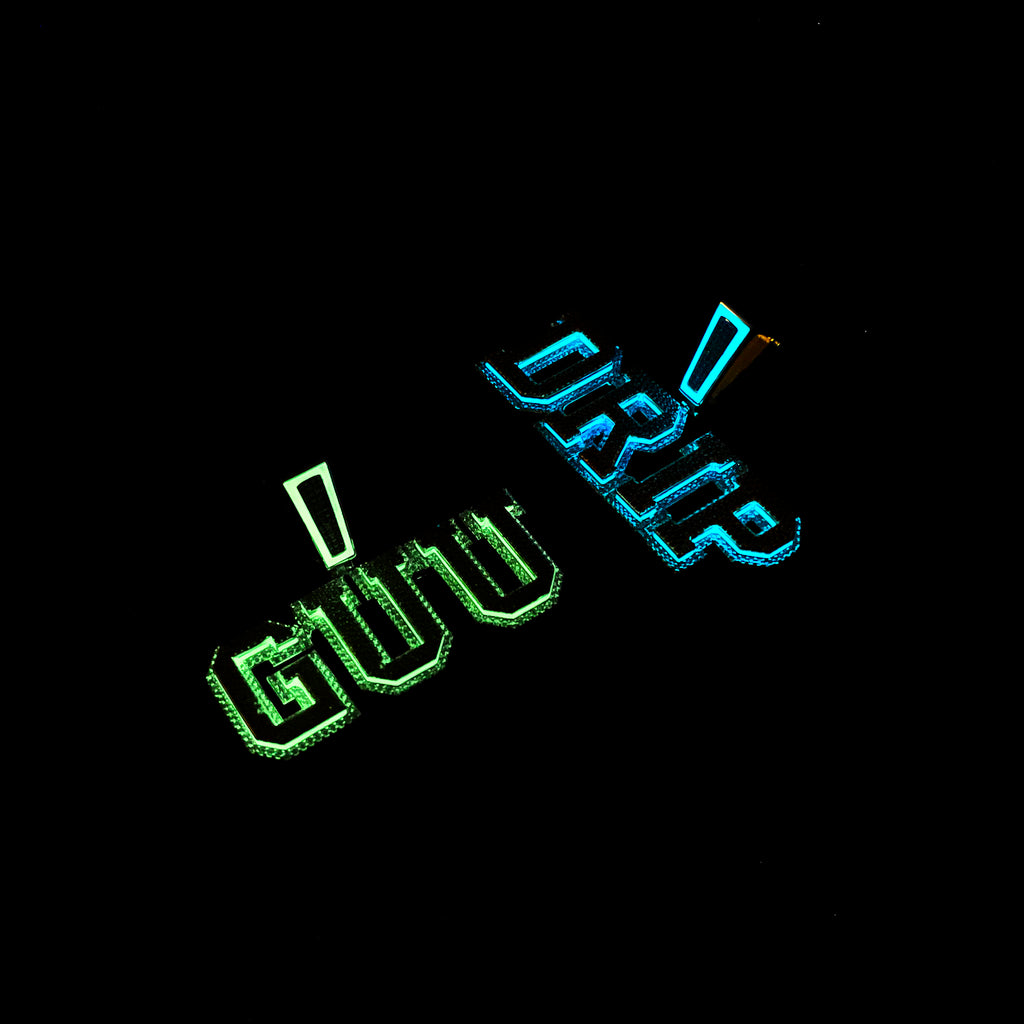 Custom Letters Two Layer Glow In The Dark Necklace