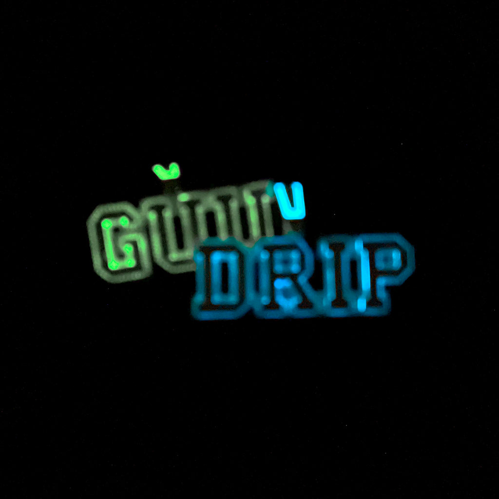 Custom Letters Two Layer Glow In The Dark Necklace