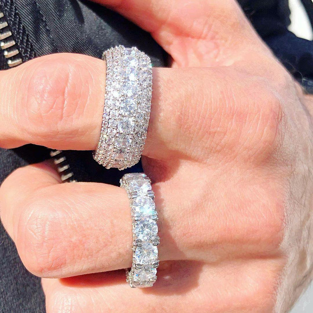 5mm 1" 18K Gold-Plated AAA CZ  Ring - The GUU Shop